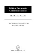 Critical Corporate
Communications a best practice blueprint