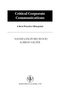 Critical Corporate
Communications a best practice blueprint
