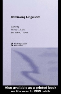 Rethinking linguistics