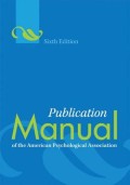 Publication manual of the American Psychological Association