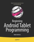 Beginning android tablet programming