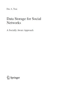 Data storage for social networks : a socially aware approach