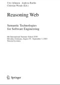 Reasoning web : semantic technologies for software engineering