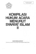 Kompilasi Hukum Acara Menurut Syariat Islam, Buku II