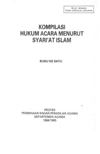 Kompilasi Hukum Acara Menurut Syariat Islam