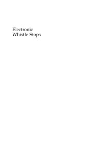 Electronic whistle-stops : the impact of the Internet on American politics