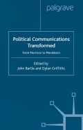 Political communications transformed : from Morrison to Mandelson
