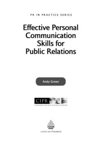 Effective personal communication skills for public relation