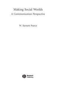 Image of Making social worlds: a communication perspective