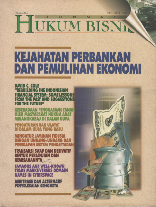 Jurnal Hukum Bisnis, Volume 9. 1999