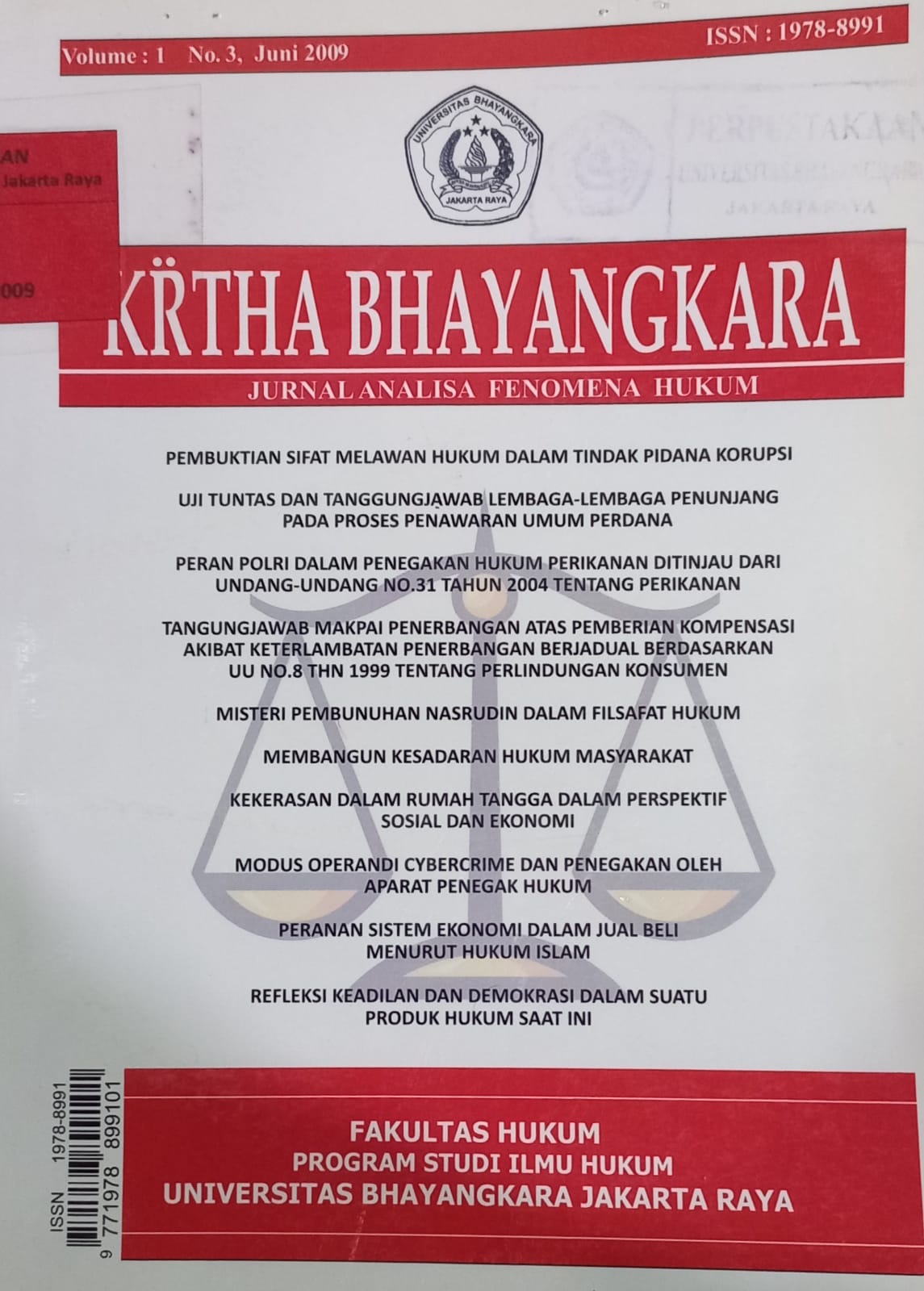 Krtha Bhayangkara Volume 1, No.3, Juni 2009