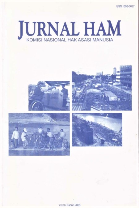 Jurnal HAM, Volume 3, Nomor 3, Tahun 2005