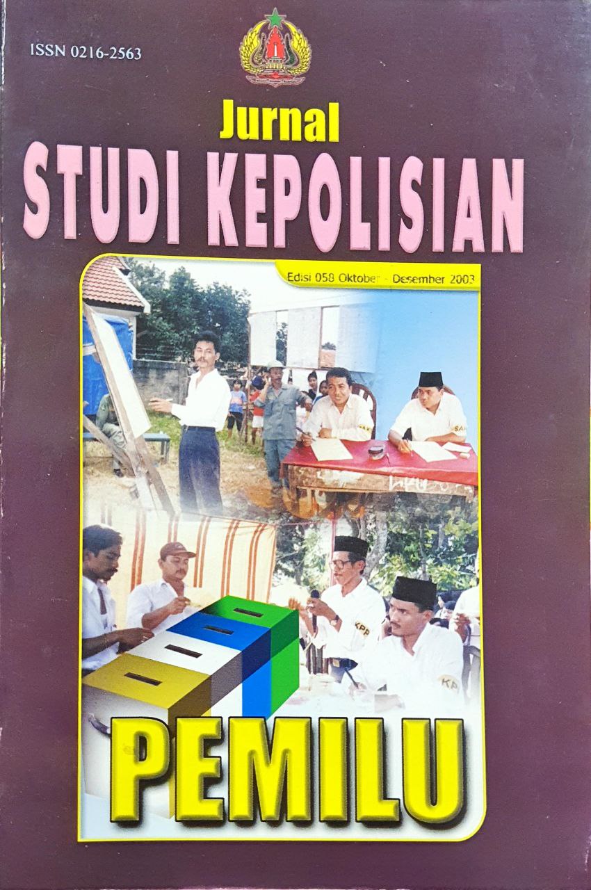 Jurnal Studi Kepolisian, Edisi 058, Oktober-Desember 2003