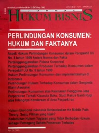 Jurnal Hukum Bisnis Volume 30, N0.2, Tahun 2011