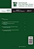 International free and open source software law review, Volume 05, Issue 01, March 2013