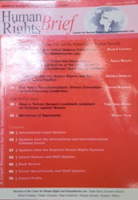 Human Rights Brief, Volume 17, Issue 1 (Fall 2009)