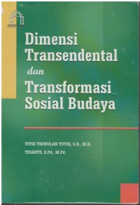 Dimensi transendental dan transformasi sosial budaya