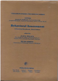 Behavioral assessment : a practical handbook