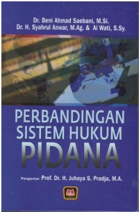 Perbandingan sistem hukum pidana