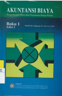 Akuntansi biaya : pengumpulan biaya dan penentuan harga pokok, buku 1