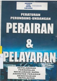 Peraturan prundang-undangan perairan & pelayaran