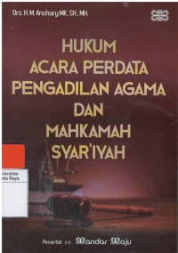 Hukum acara perdata pengadilan agama dan mahkamah syar'iyah