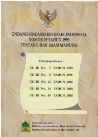 Undang - undang republik Indonesia nomor 39 tahun 1999 tentang hak asasi manusia
