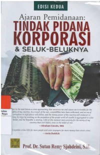 Ajaran pemidanaan : tindak pidana korporasi & seluk beluknya