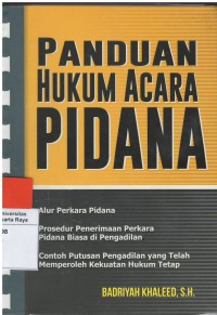 Panduan hukum acara pidana