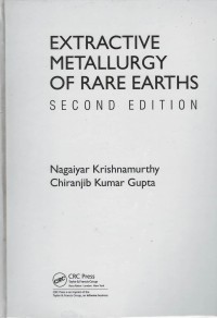 Extractive metallurgy of rare earths