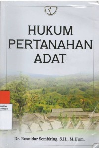 Hukum pertanahan adat