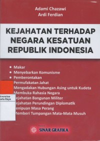 Kejahatan terhadap negara kesatuan republik Indonesia