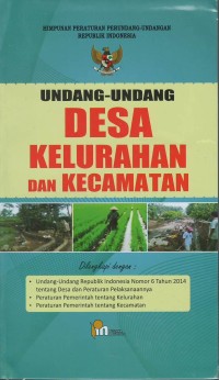 Undang-undang desa kelurahan dan kecamatan