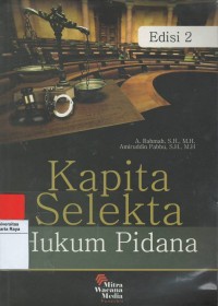 Kapita selekta hukum pidana