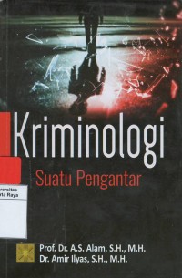 Kriminologi : suatu pengantar