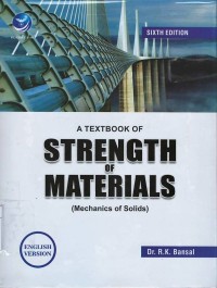 a textbook of strength of materials (mechanics of solids)