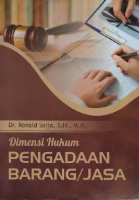 Dimensi hukum pengadaan barang/jasa