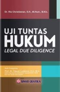 Uji Tuntas Hukum : legal due diligence