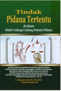 Tindak pidana tertentu di dalam kitab Undang Undang hukum pidana