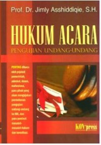 Hukum Acara Pengujiann Undang Undang