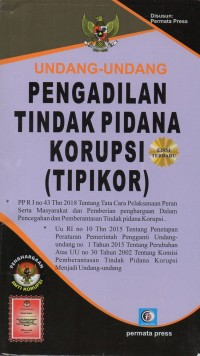 Undang-undang pengadilan tindak pidana korupsi (tipikor)