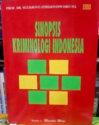 Sinopsis kriminologi Indonesia