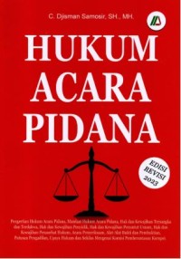 Image of Hukum acara pidana
