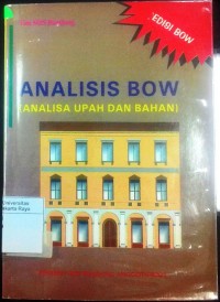 Analisis BOW (analisa upah dan bahan)