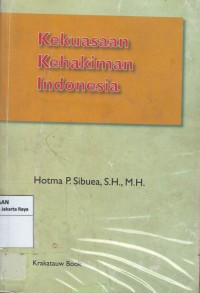 Kekuasaan kehakiman Indonesia