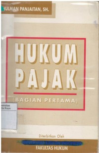 Hukum pajak (Bagian pertama)