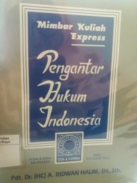 Pengantar hukum Indonesia