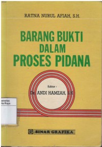 Barang bukti dalam proses pidana