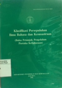 Klasifikasi persepuluhan ilmu bahasa dan kesusasteraan