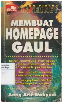 Buku pintar internet: membuat homepage gaul